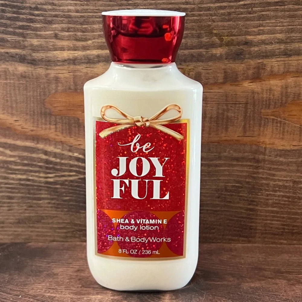 Bath & Body Works Be Joyful Body Lotion 8oz Shea Vitamin E Holiday Scent